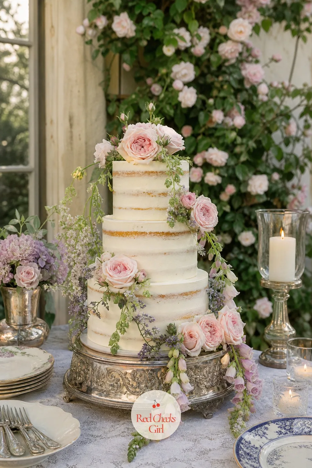 Victoria Sponge Wedding Cake — Smooth fondant tiers can feel like they belong to a different wedding entirely. English garden wedding