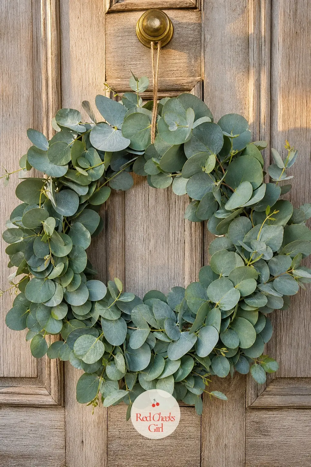 The Silver Dollar Eucalyptus Wreath for the Front Door — The silver dollar variety is the one most people picture when they hear the word eucalyptus: round