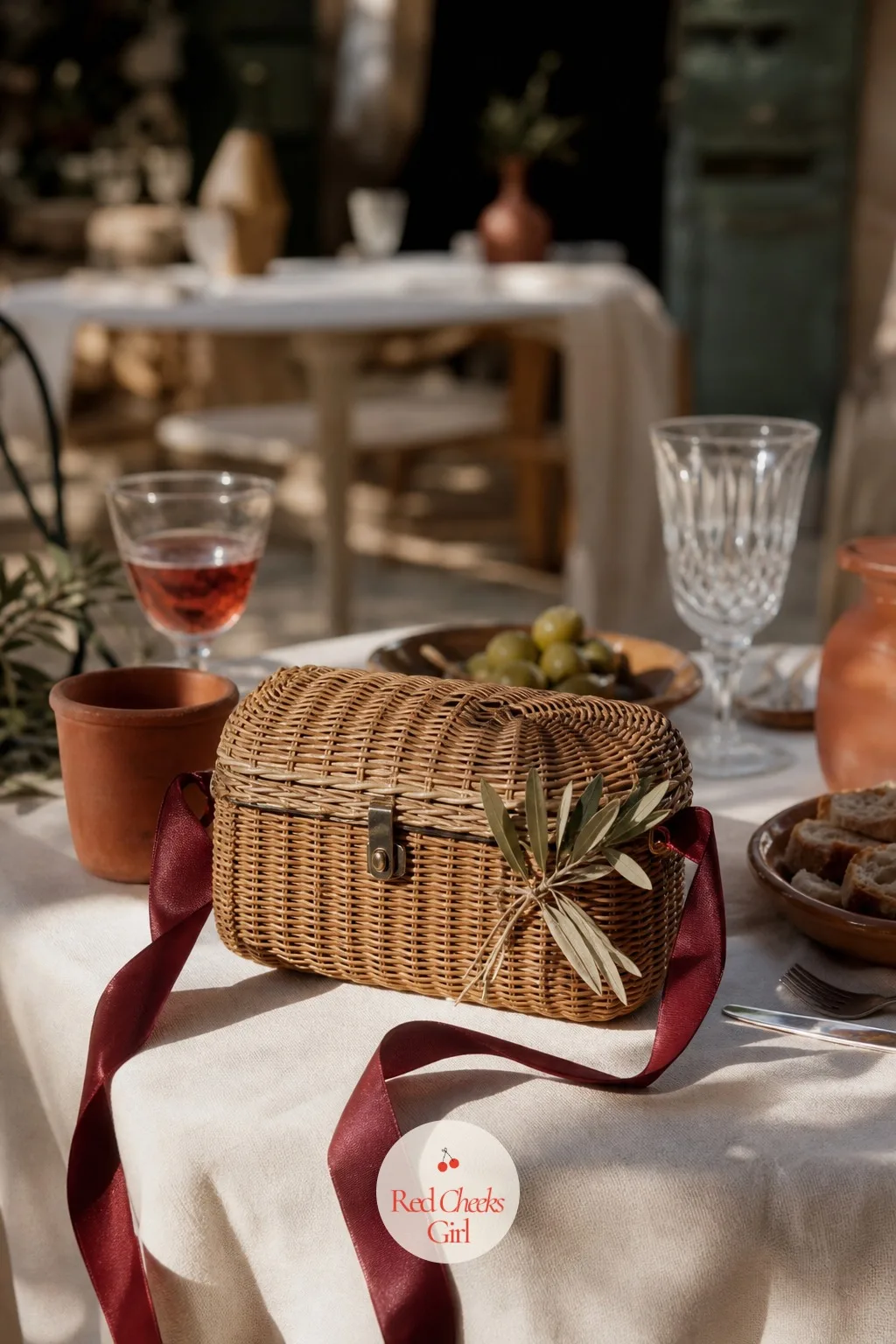 Bread Basket Purse for the Bride — Carrying a clutch through cocktail hour at a dinner this food-led feels almost ironic, so let it play along. European