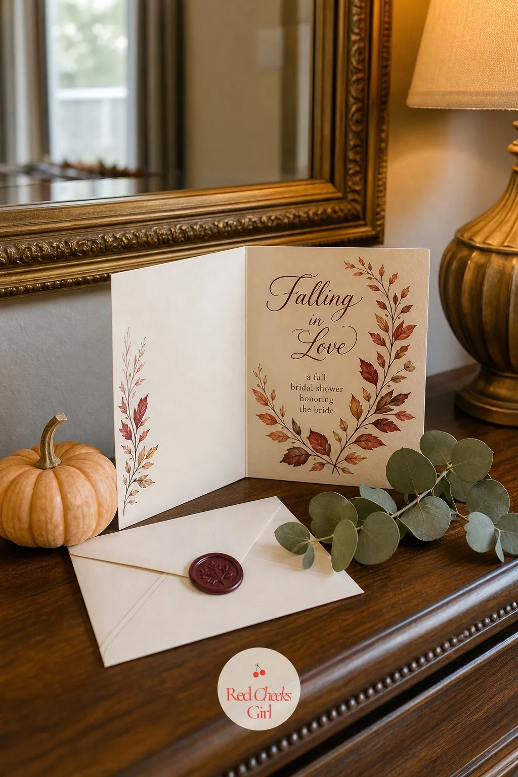 Invitation — This is the only part of the party the guests see before they arrive, so it sets expectations for everything after it. Fall bridal shower ideas