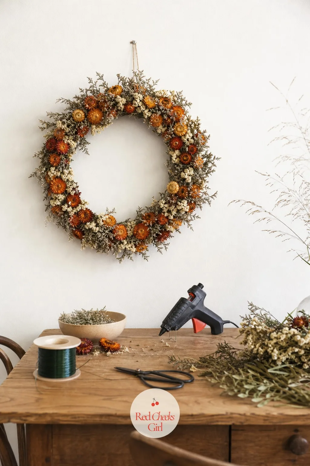 Dried Flower Wreaths — Dried Flower Wreaths : no cold chain, no race against wilting, just a product that sits quietly on a shelf until it sells. Flower