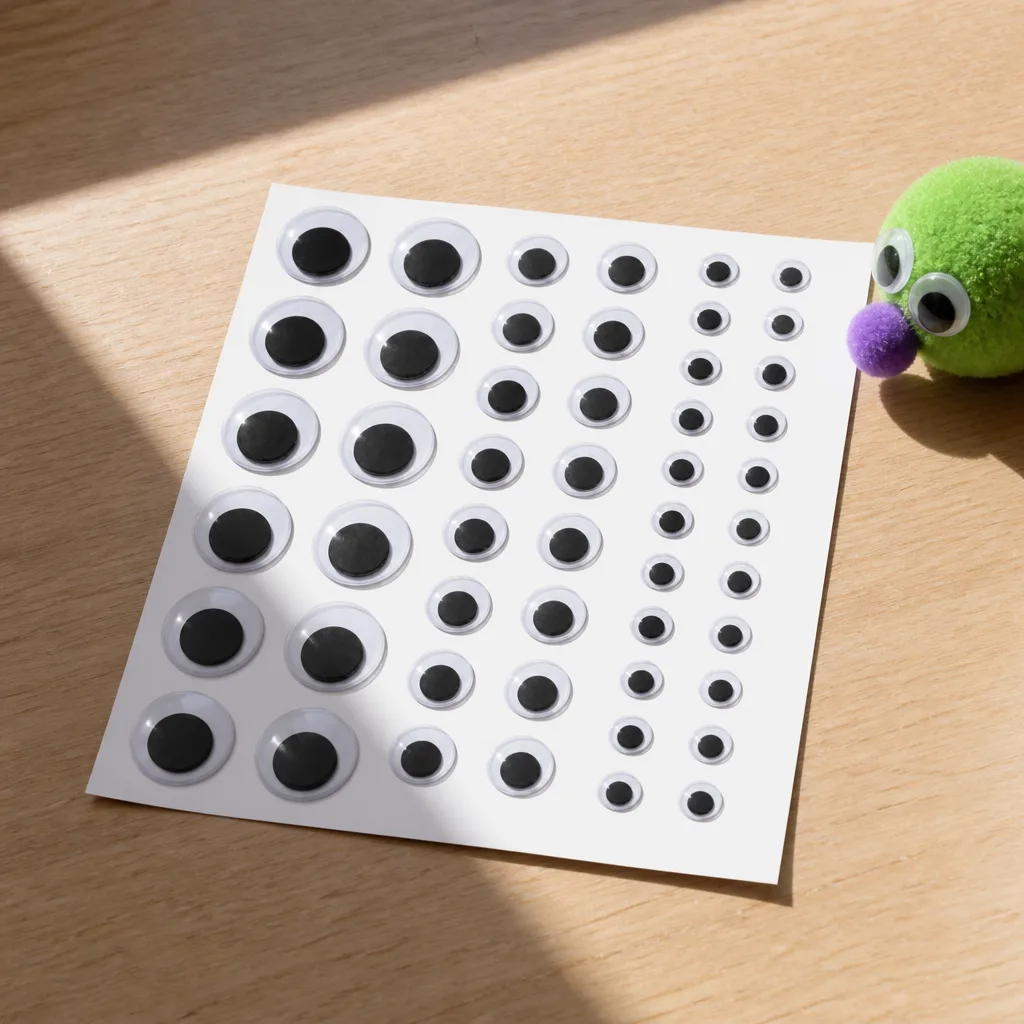 Googly Eye Sticker Sheet — This one looks like nothing until the pack gets opened and someone realizes what it is actually for. Funny white elephant gifts