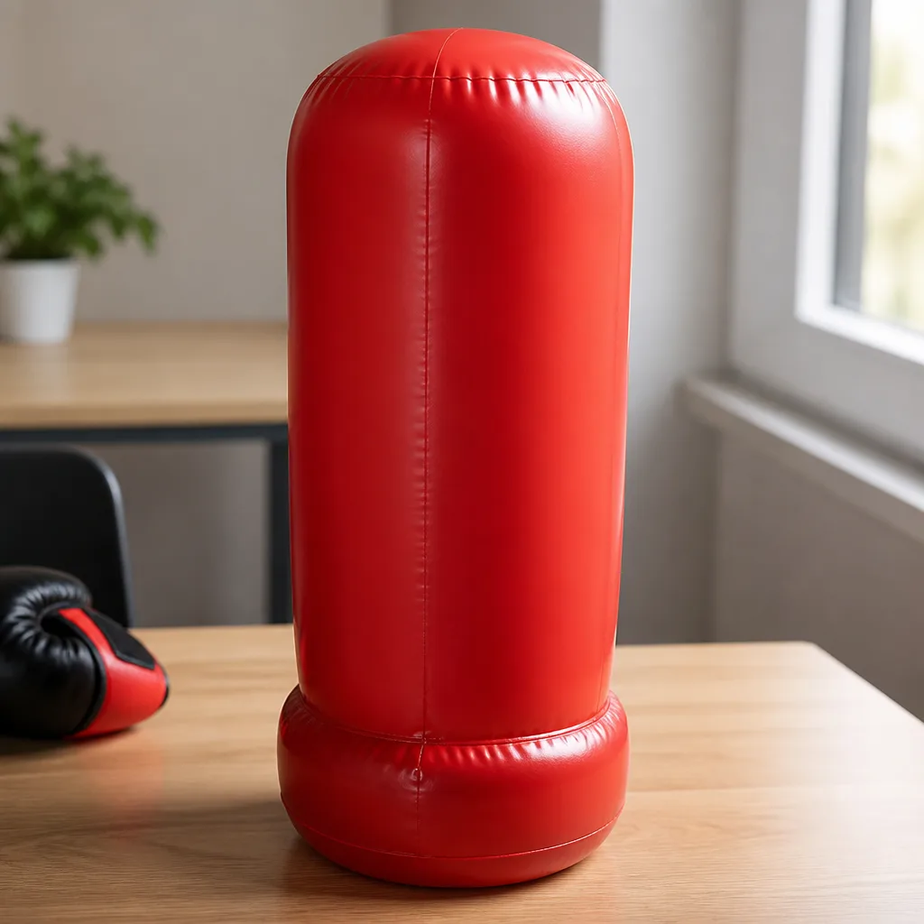Office Stress Punching Bag — Every office has one meeting that calls for this, and she knows exactly which one it is. Funny white elephant gifts