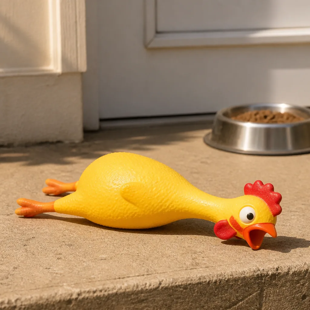 Rubber Chicken — There is no version of a rubber chicken that does not get a laugh the second it comes out of the wrapping. Funny white elephant gifts