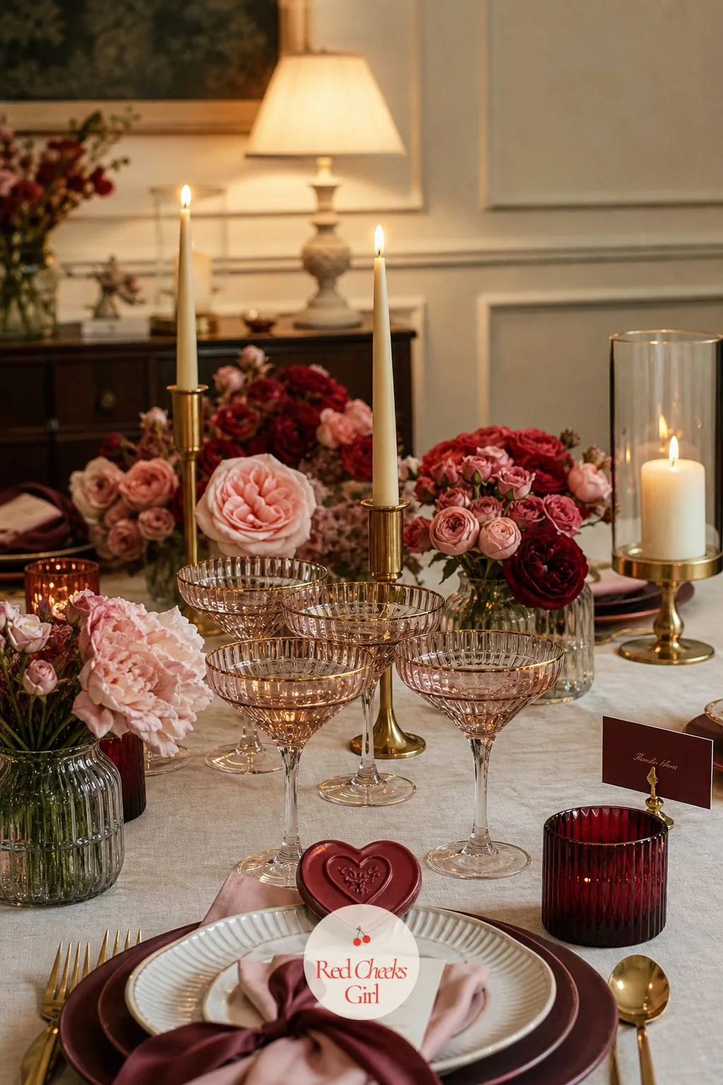 The Friendship Toast — Once dessert is on the table, the room quiets for a minute while one woman stands with her glass raised, the candles still burning down