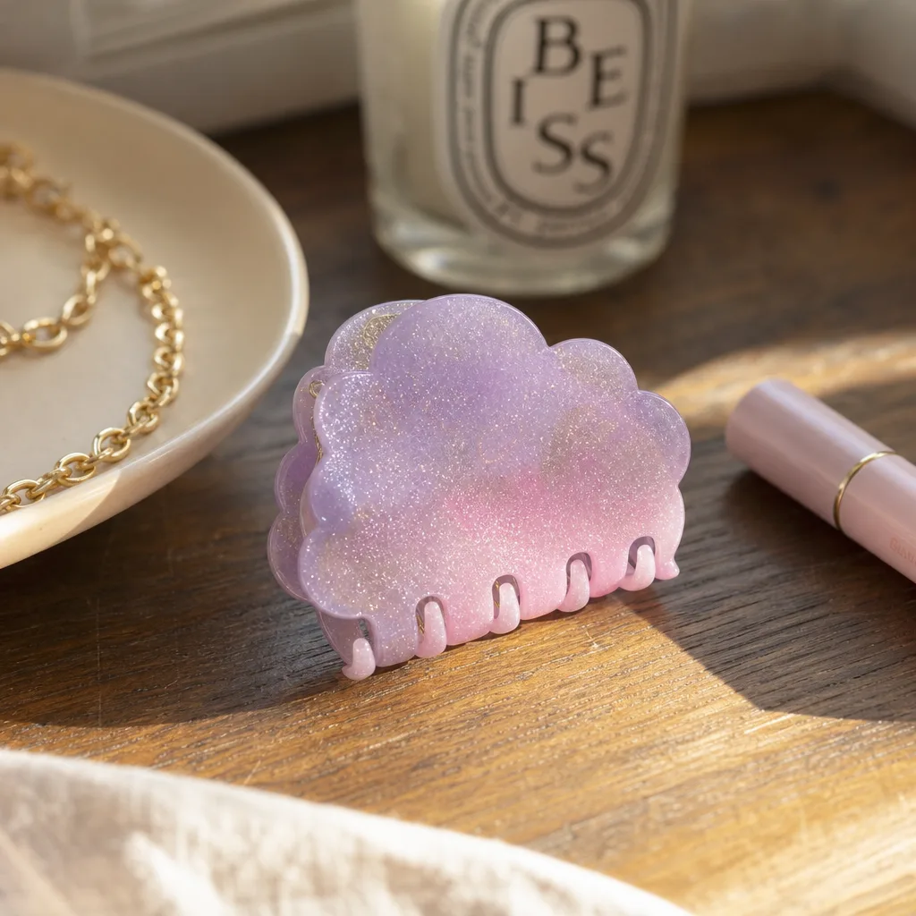 Cloud Claw Clip — She has thick hair, a nineties playlist on rotation, and zero patience for a hair tie that leaves a dent. Galentines gifts