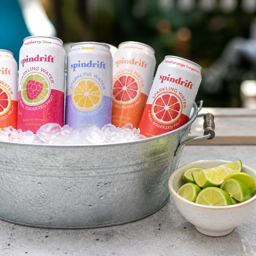 Flavored Sparkling Water — Not everyone drinking that night wants the rosé, and this is the gift that quietly covers that. Galentines gifts