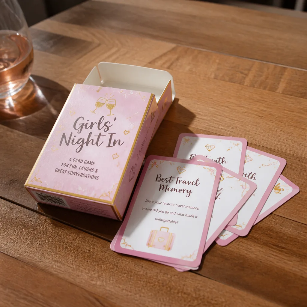 Friend Group Card Game — Every group chat has a running joke that this game would finally give everyone an excuse to say out loud. Galentines gifts