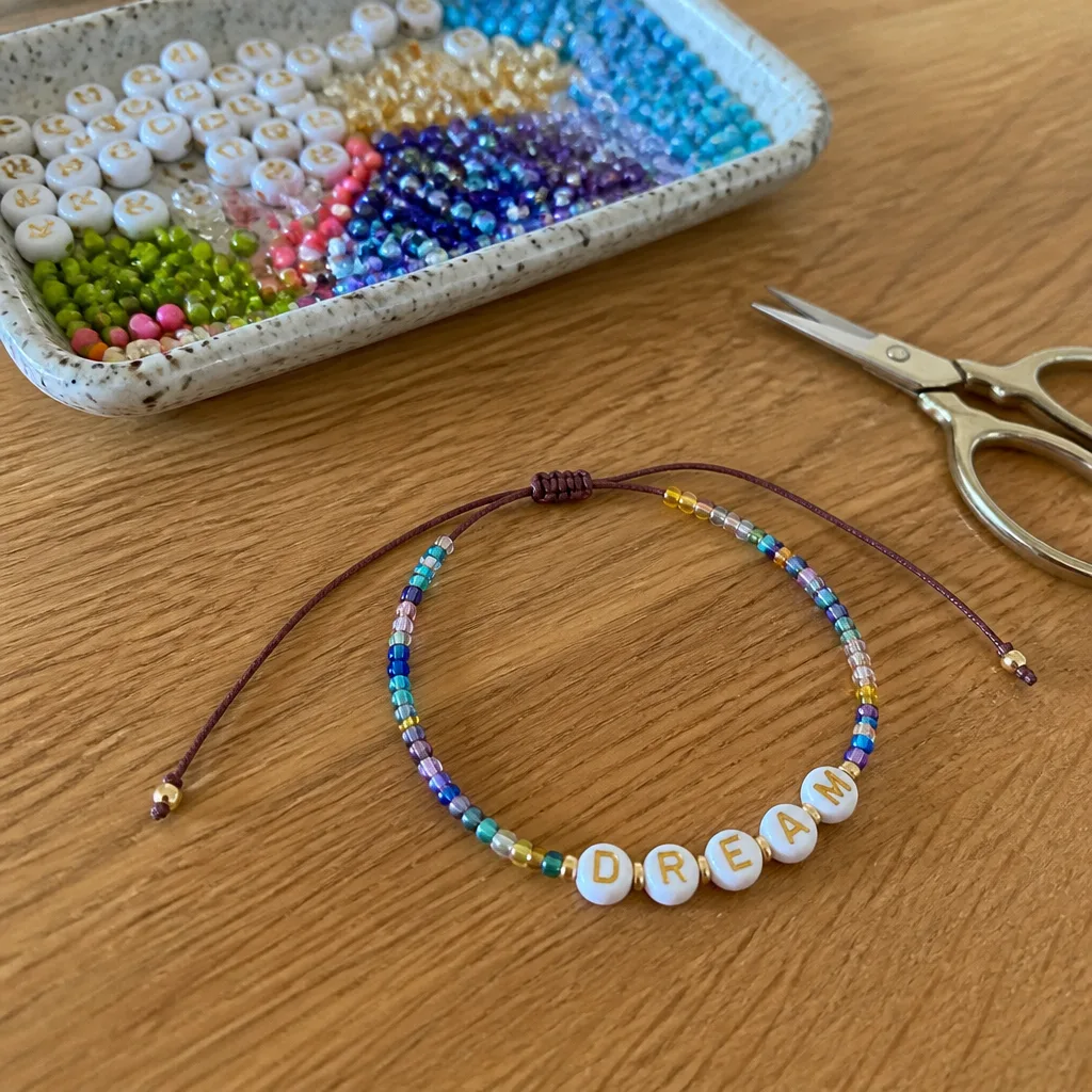 Friendship Bracelet Kit — The friendship bracelet trend never actually left, it just got better beads. Galentines gifts