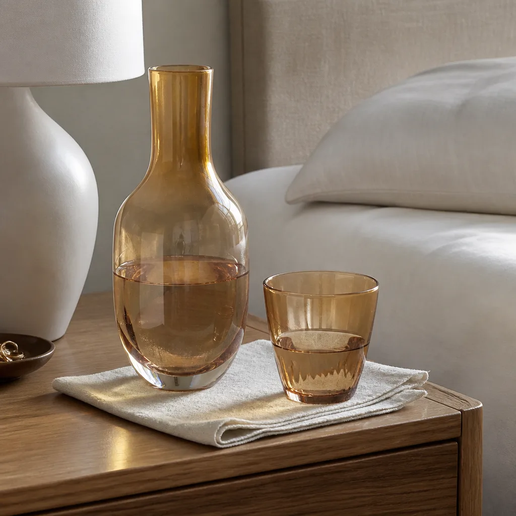 Glass Pebble Carafe — For the friend who has upgraded every other corner of her kitchen except the thing she drinks water from every day. Galentines gifts