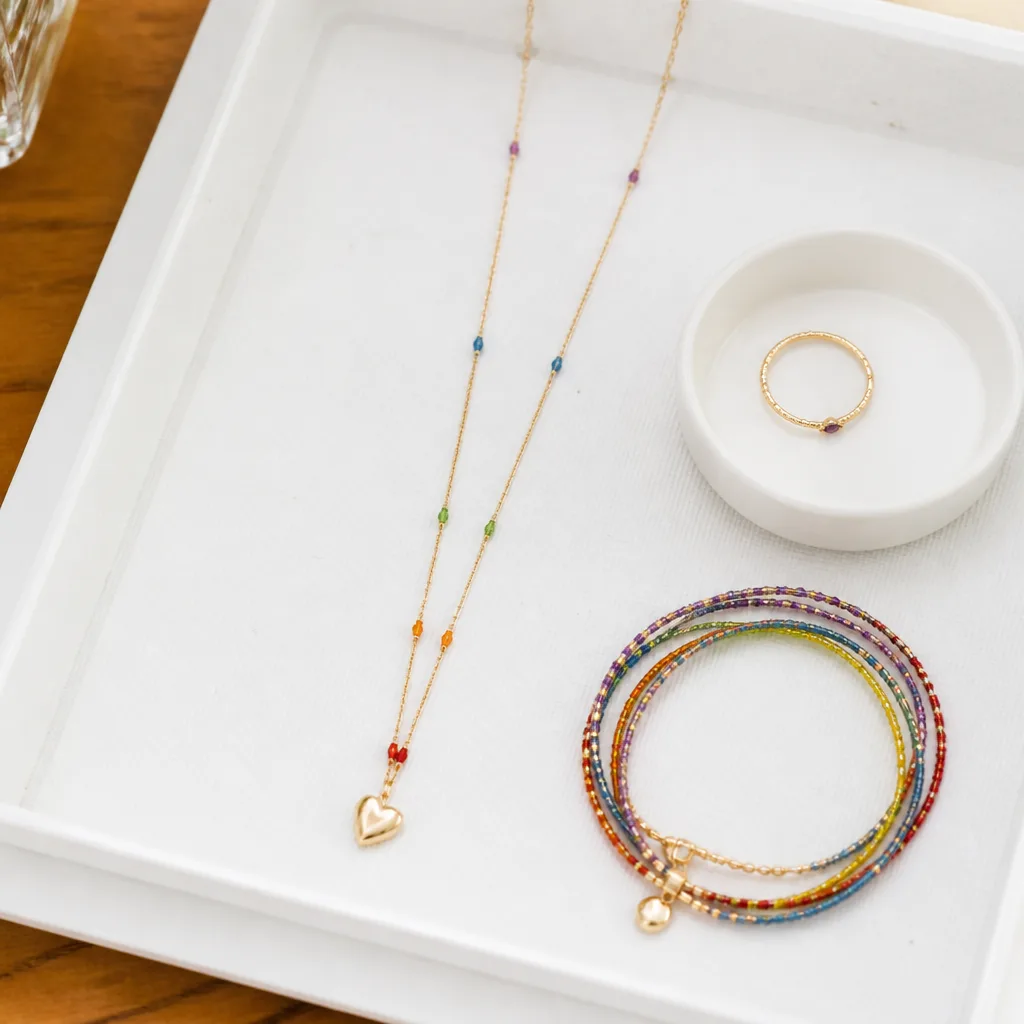 Gold Heart Necklace — Jewelry can feel like a big, serious gift, but a tiny gold heart on a slim chain is the opposite of that: light, easy, worn every day