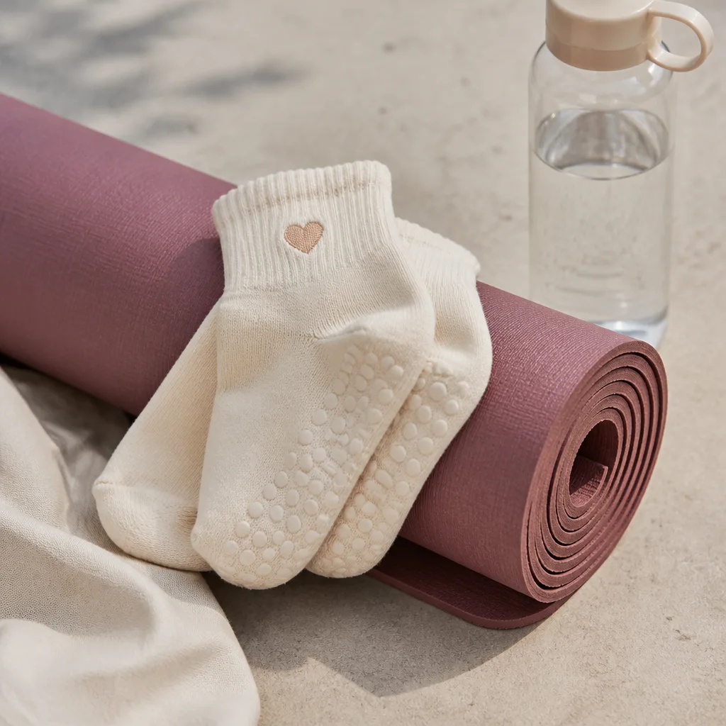 Grip Socks — She already owns the leggings and the mat; this is the piece she keeps forgetting to buy herself. Galentines gifts