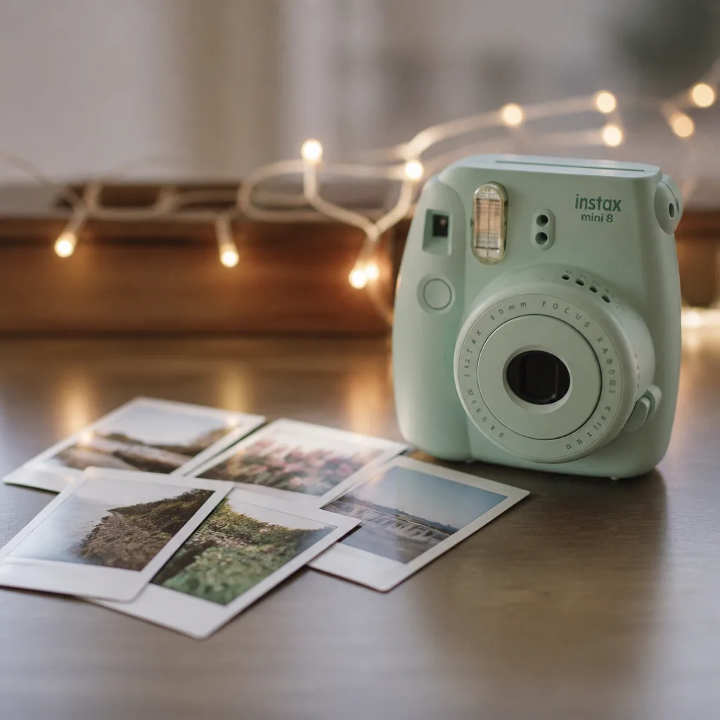 Instant Film Camera — Phones take better photos, which is exactly why a clunky little instant camera feels so good at a party: nobody deletes the bad ones.