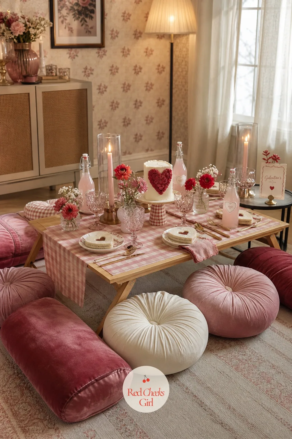 The Low Picnic Table With Floor Cushions — Knees up by a coffee table, plates balanced wherever they'll balance: that's lunch in an emergency, not a picnic.