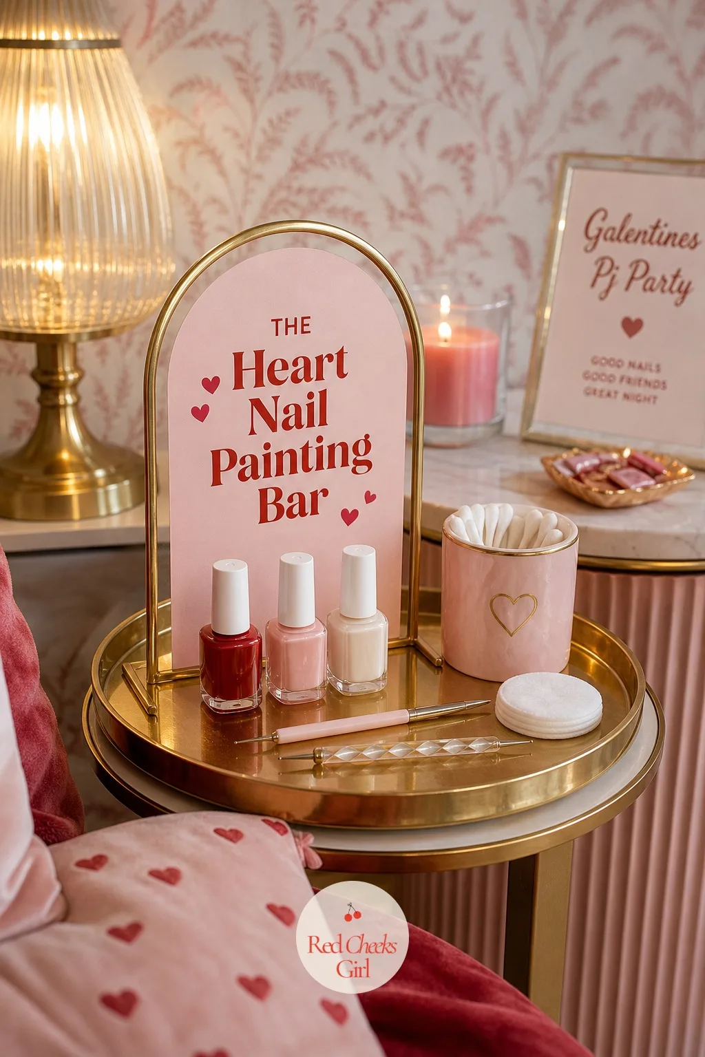 The Heart Nail Painting Bar — Painted nails photograph better than bare ones, and this takes fifteen minutes with zero skill required past a steady wrist.