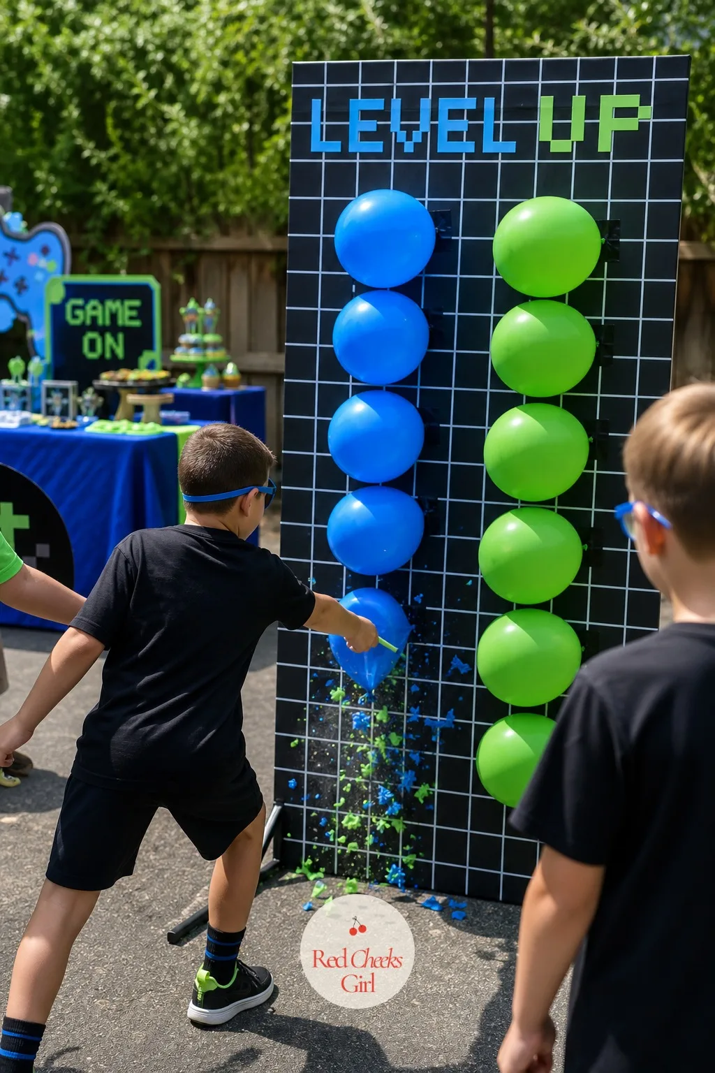 Balloon Pop Relay — Nothing clears post-cake energy faster than a relay that ends in noise. Gamer birthday party ideas