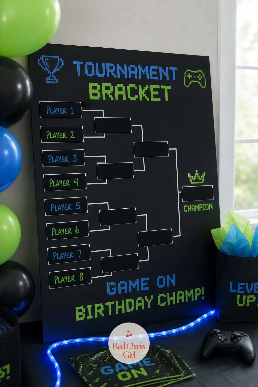 The Tournament Bracket Board — Every gaming crowd wants to know who is actually the best, and this gives that question somewhere to live for the whole