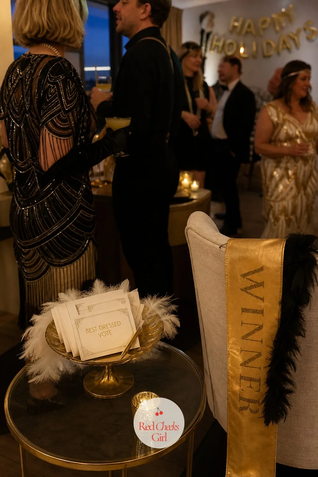 A Best Dressed Vote — A dress code works harder when there is a prize attached. Gatsby themed party