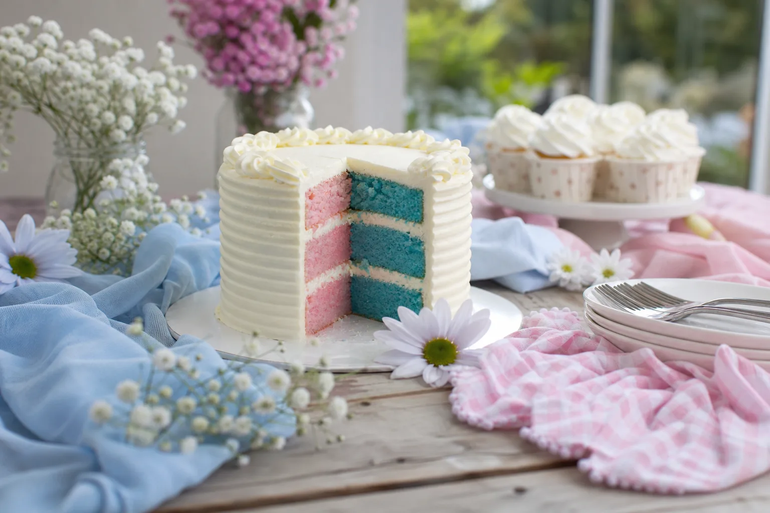 26 Gender Reveal Cake Ideas, From Bento Boxes to Slice-to-Reveal Layers