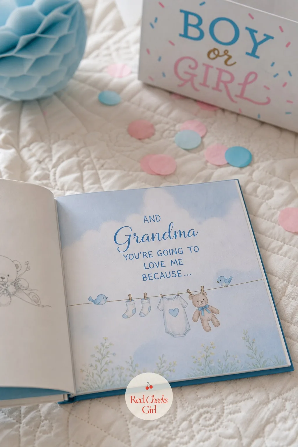 Book for Grandma — Grandma reads to every grandchild eventually, so give her the story a little early. Gender reveal ideas for family