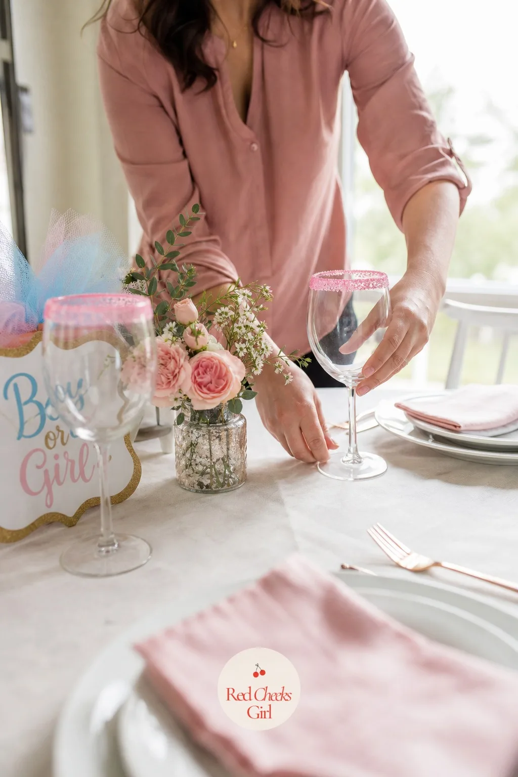 Family Dinner Toast — Not every reveal needs a prop at all. Gender reveal ideas for family