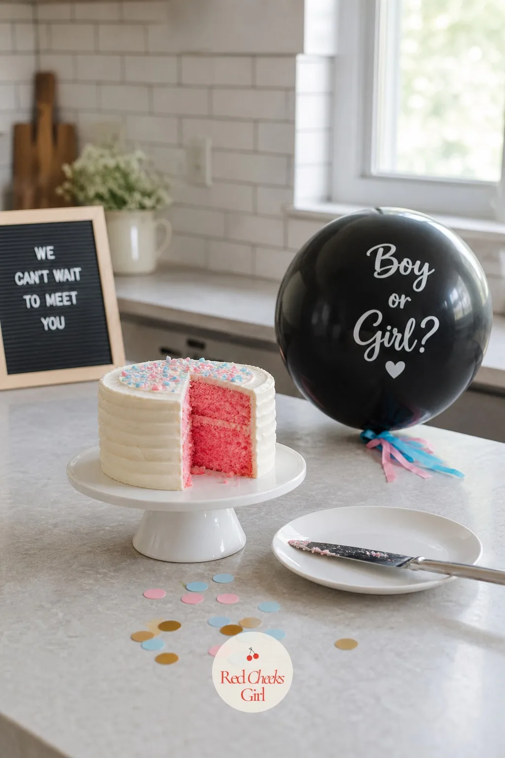 Grandparents Open a Cake Together — Some grandparents would rather cut into something than wait for a package. Gender reveal ideas for family