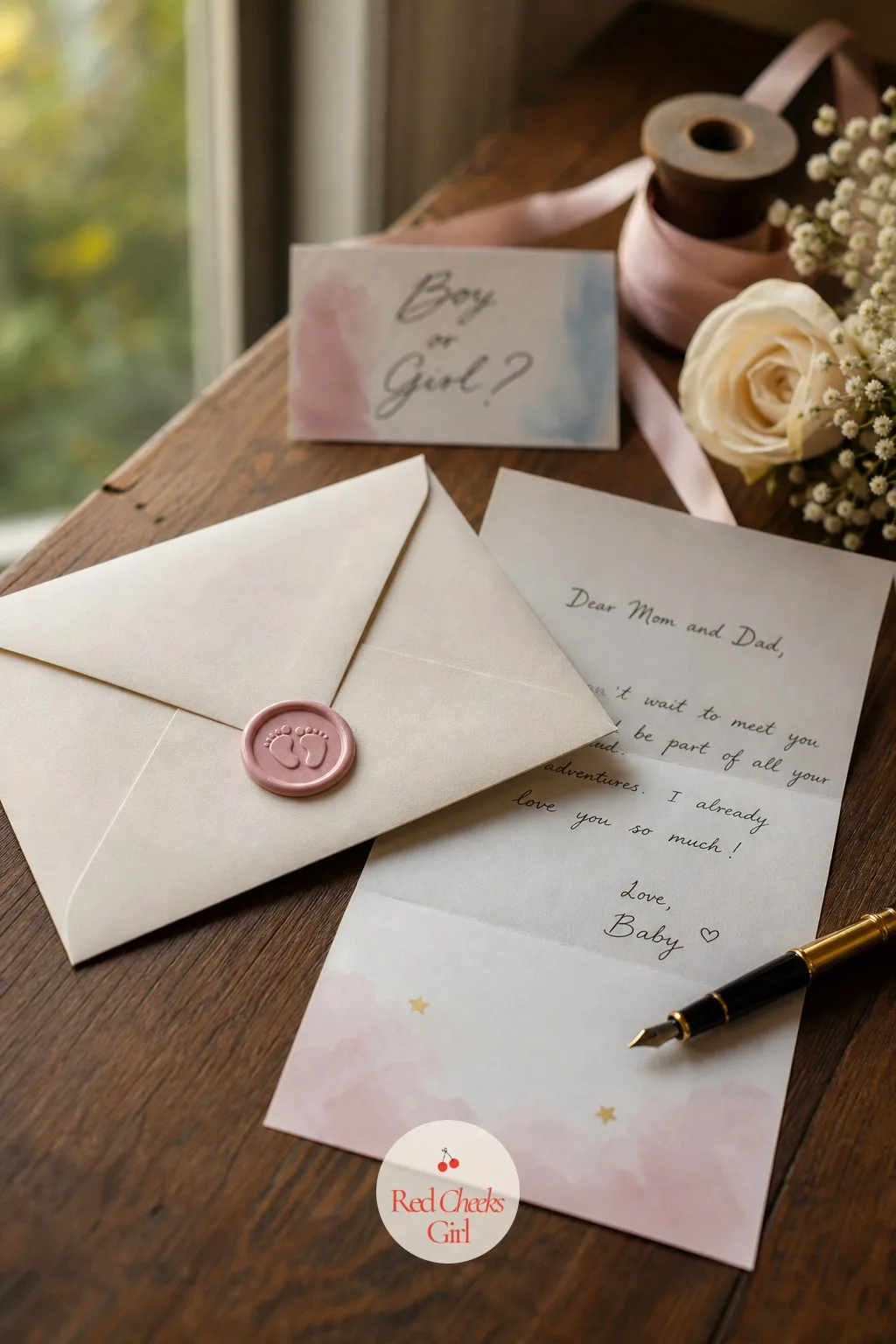 Letter From the Baby — A letter written in the baby's own future voice, something like "Dear Grandpa, I cannot wait to meet you", reads warmer than any card