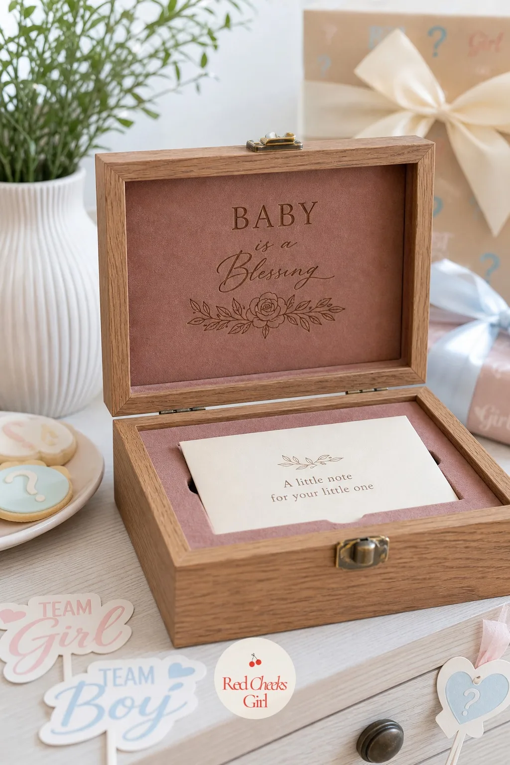 Engraved Oak Keepsake Box — Everyone promises to keep the hospital bracelet and the first photo somewhere safe, and then two years pass and nobody can find