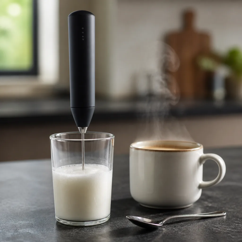 Handheld Milk Frother — Not every morning has time for a full pour over, but almost every morning has time for thirty seconds of frothing milk into something