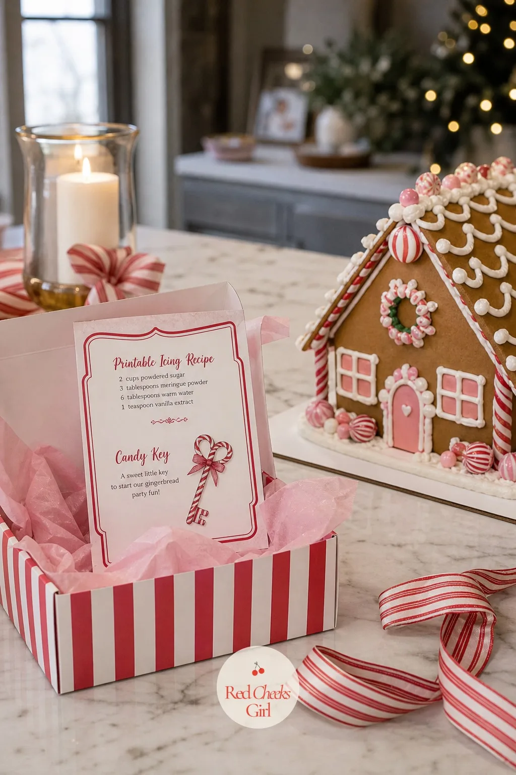 A Printable Icing Recipe And Candy Key — Tucked into the take-home box, a small printed card listing the royal icing recipe and which candy was which sends the