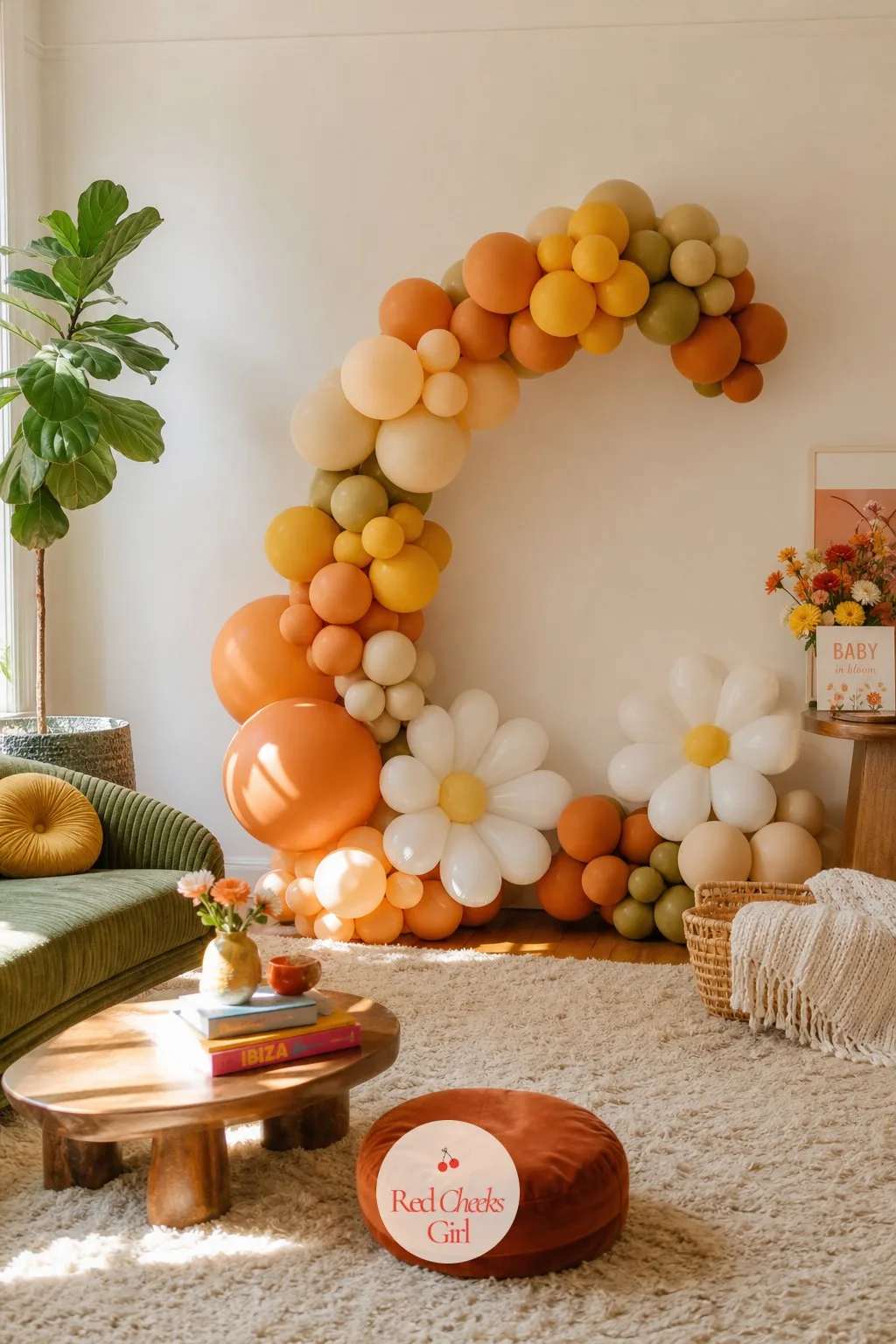 Seventies Sunset Balloon Arch — An arch reads as a real investment of effort even when it takes under an hour to build, which is exactly why it belongs behind