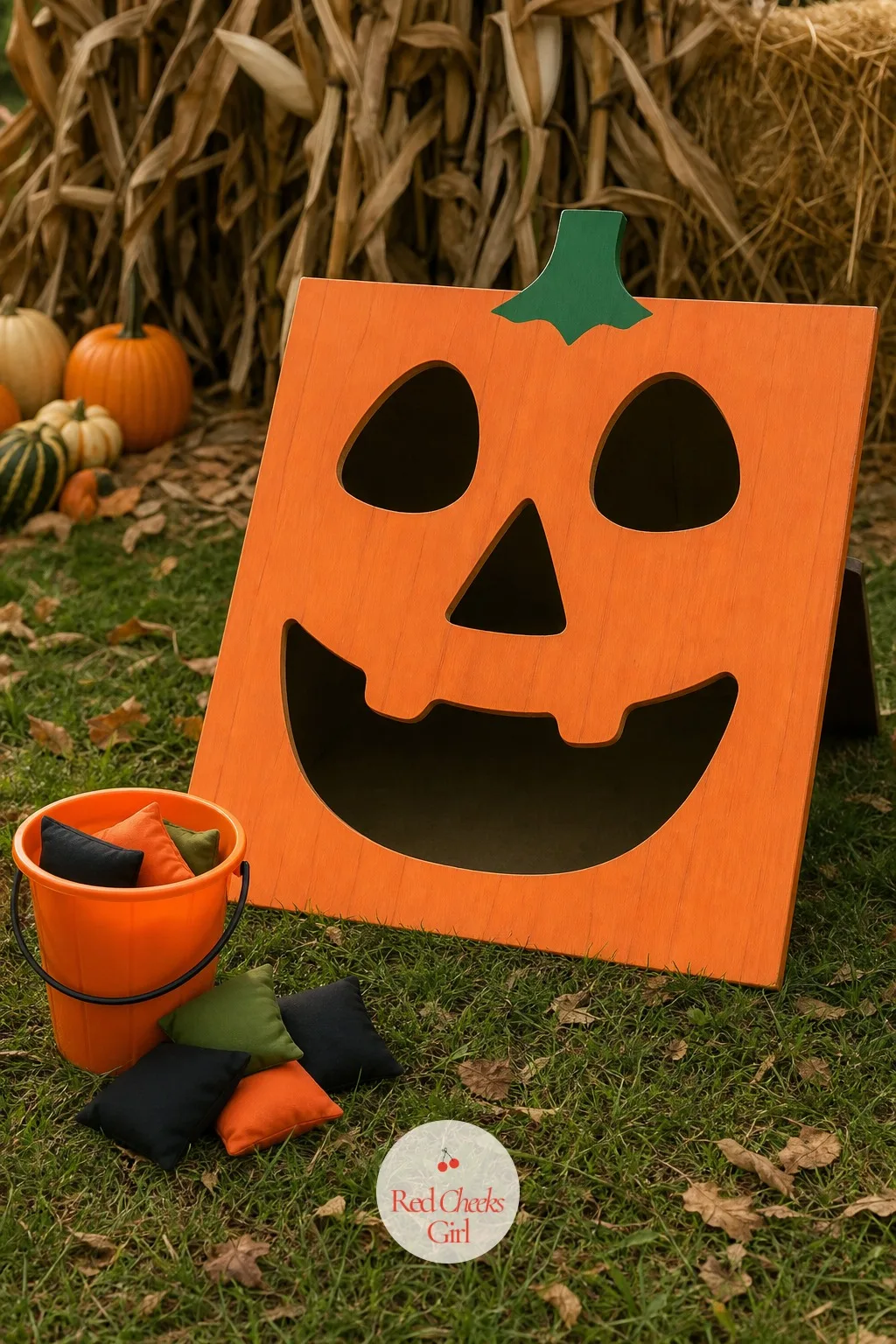 11. Pumpkin Bean Bag Toss