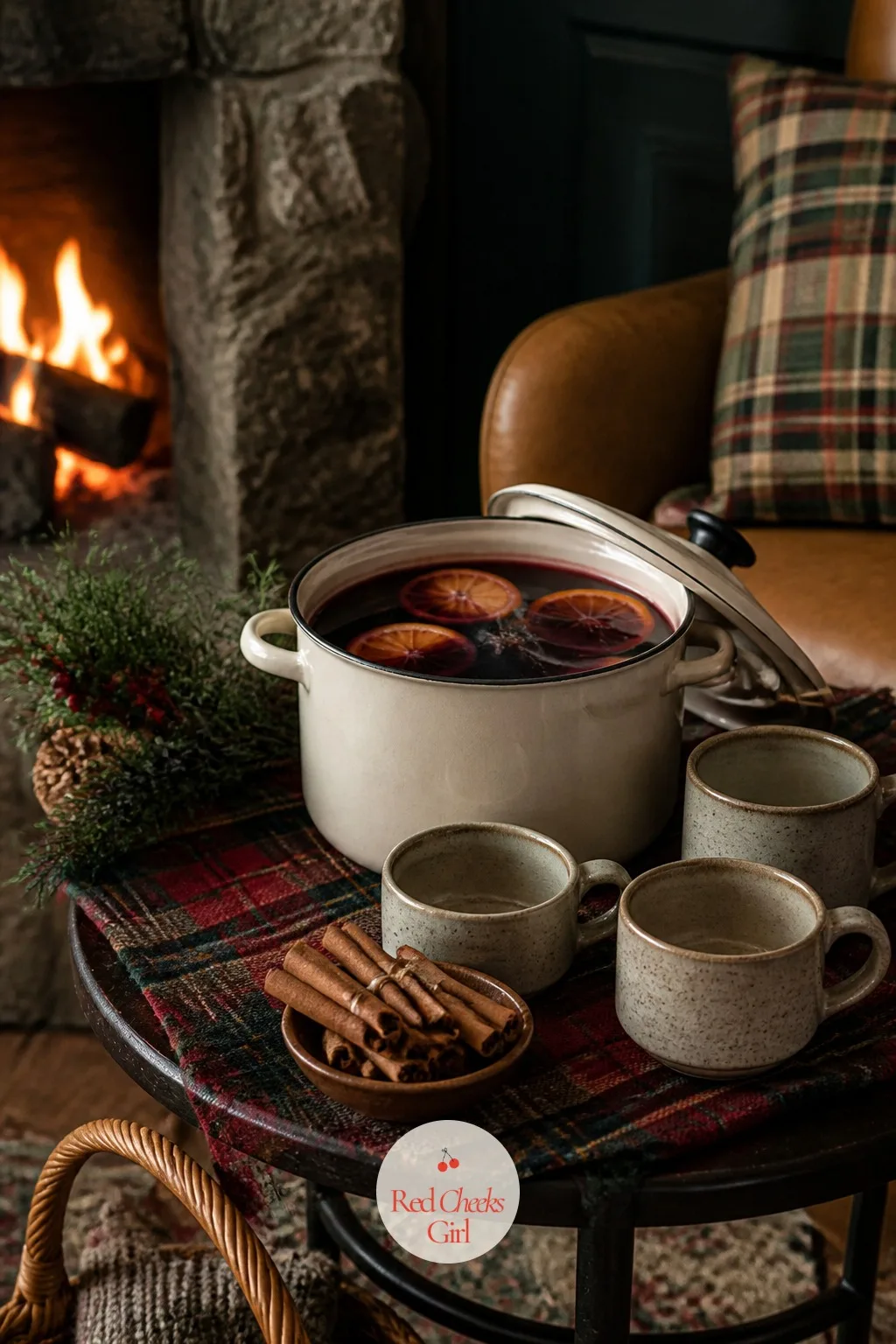 The Drinks Table for Mulled Wine — Nobody in these films drinks anything out of a glass bottle, and you don't have to either. The holiday movie aesthetic
