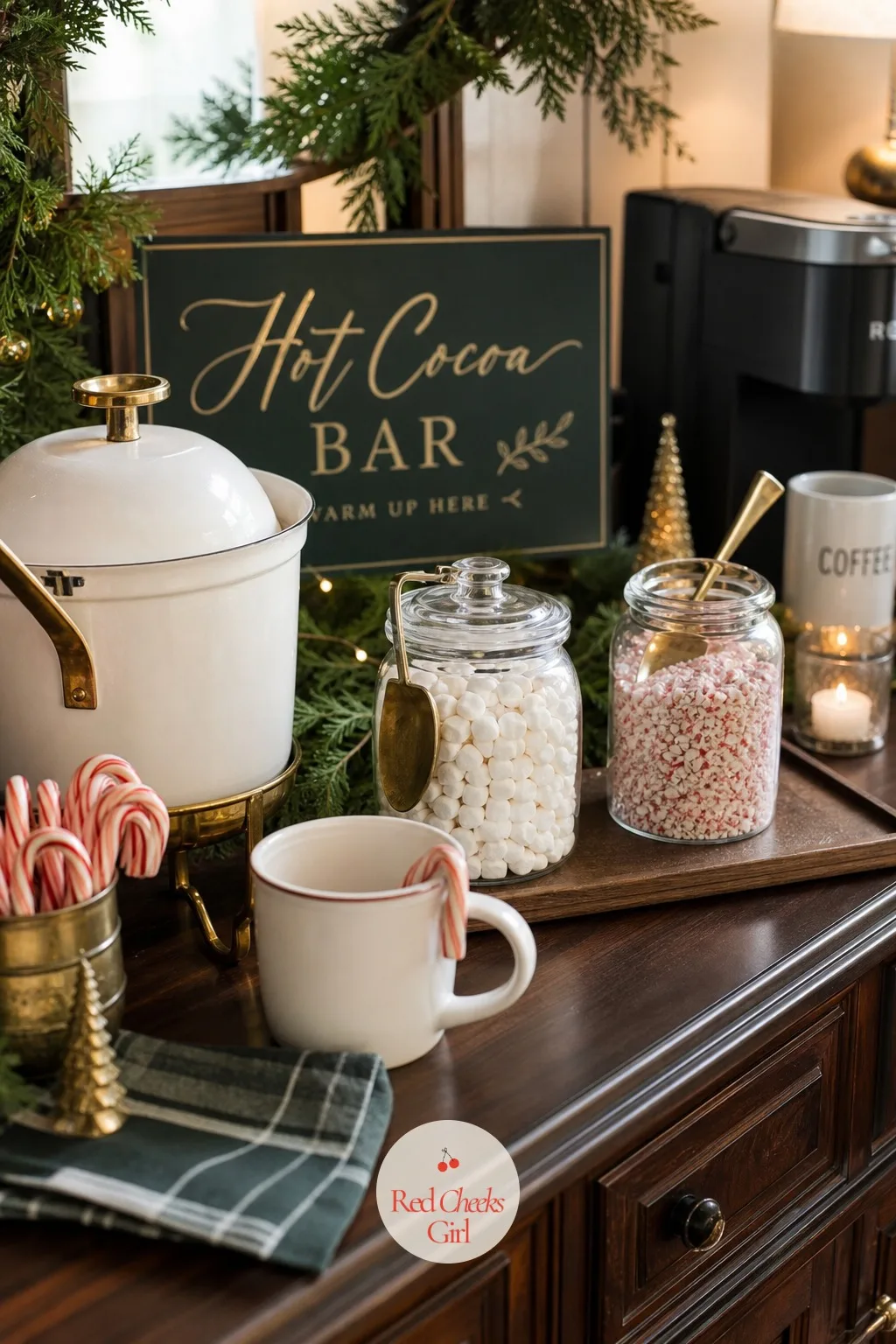 A Hot Cocoa Garnish Bar Next to the Coffee Corner — Coffee does not cover every guest, especially the ones who stop in on the way from somewhere else and want