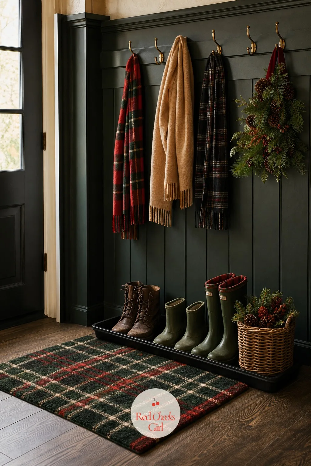 The Entryway Hooks And The Doormat — The spot where coats land as people walk in gets scuffed and ignored most of the year, which is exactly why it stands out