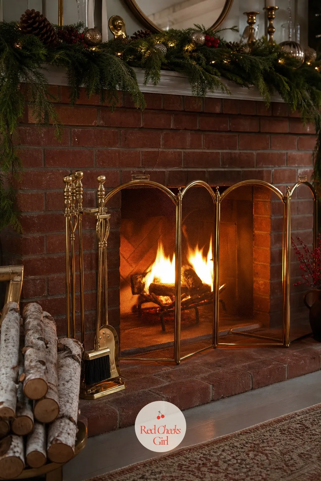 The Hearth, Guarded And Glowing — A fire going properly is most of the atmosphere in this room, but a bare hearth around it still looks unfinished once the