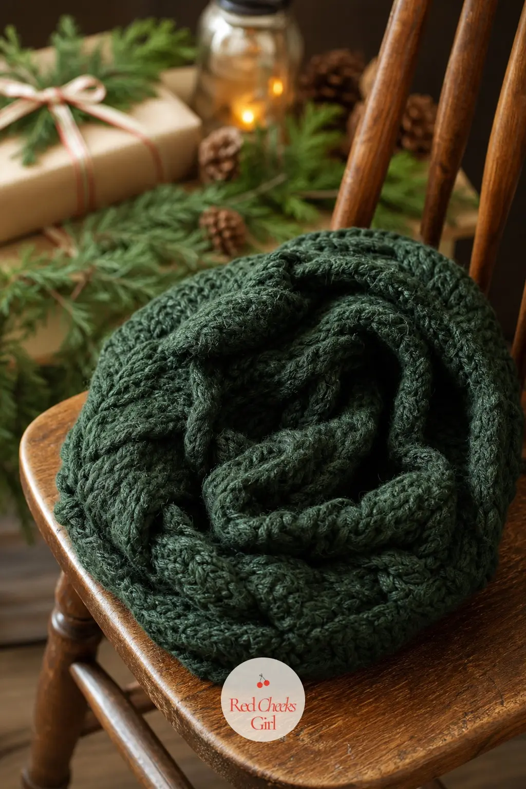 Chunky Knit Cowl — A whole jumper is not happening by December, and nobody is asking for one. Homemade christmas gift ideas