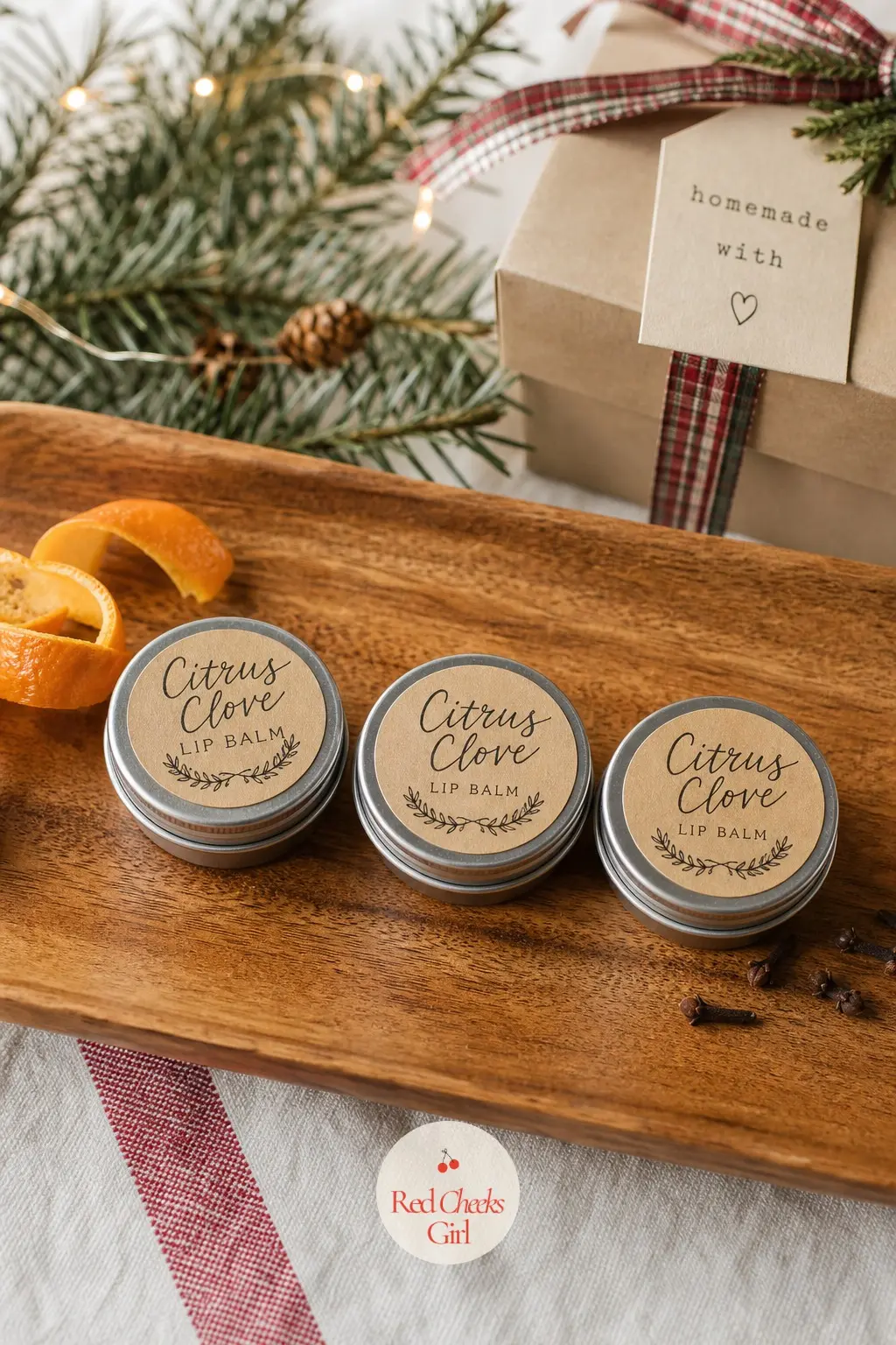 Citrus Clove Lip Balm Tins — Stocking fillers can feel like an obligation rather than a gift. Homemade christmas gift ideas