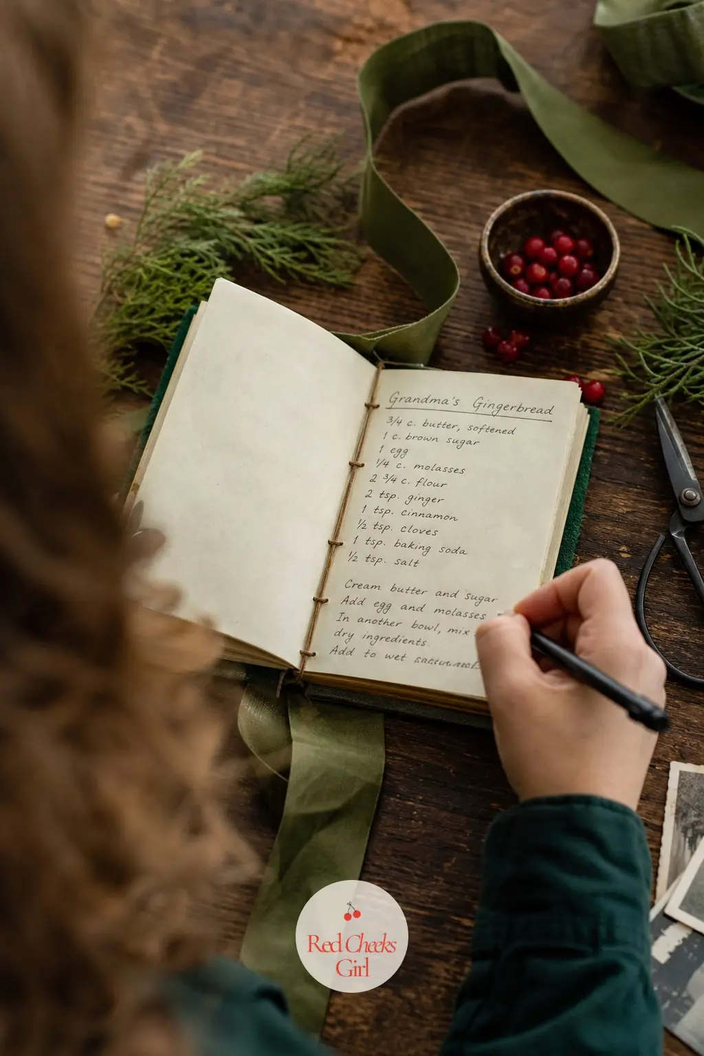Hand-Bound Family Recipe Notebook — That one recipe, written on a stained index card, might not survive being copied out again next year. Homemade christmas