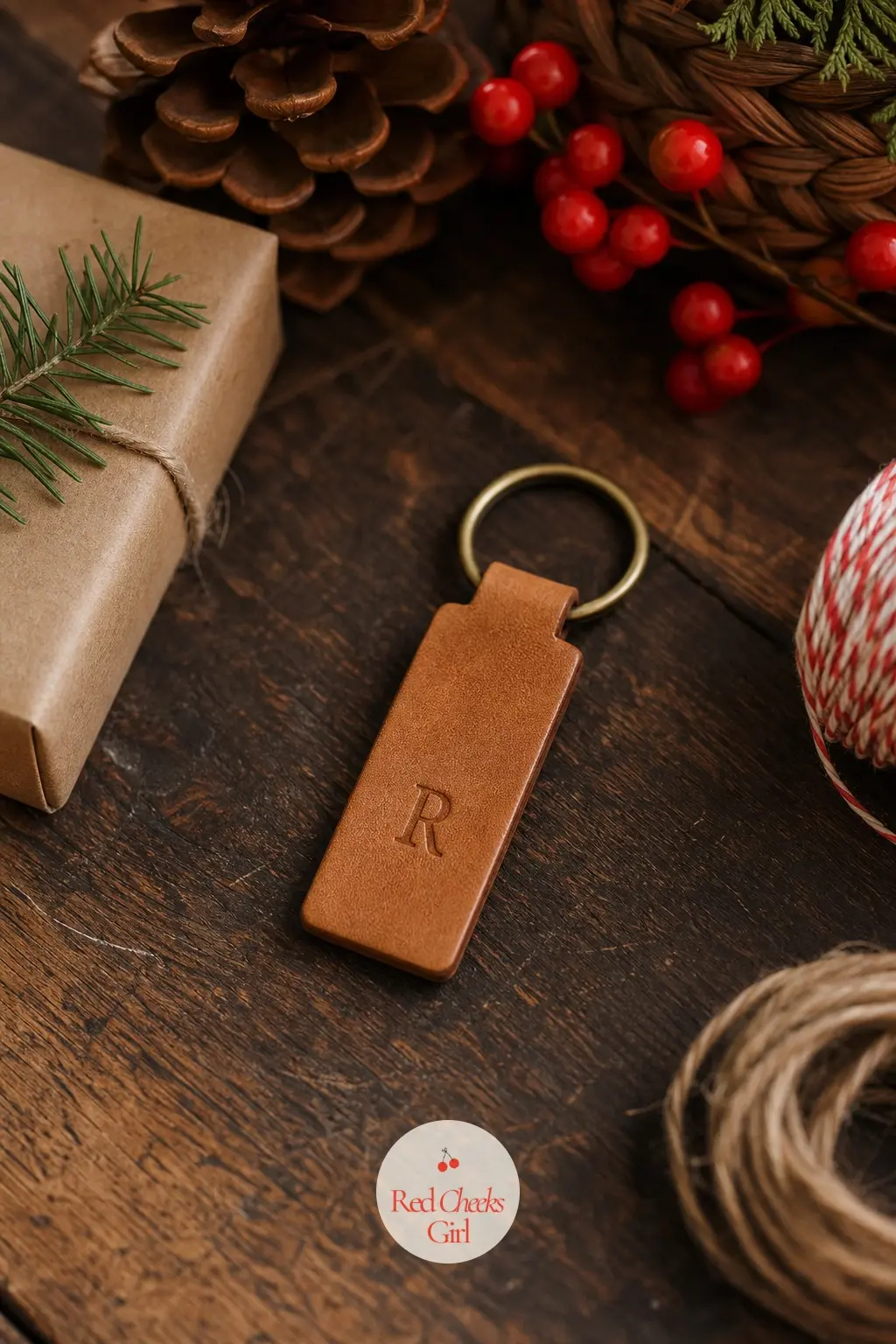 Hand-Stamped Leather Keychain — The men on every list are impossible to shop for, year after year. Homemade christmas gift ideas