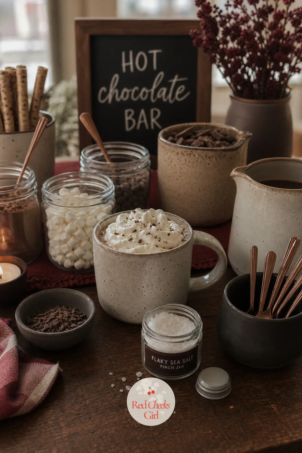 Flaky Sea Salt Pinch Jar — Without something to cut it, a table built entirely around sugar and cream starts to taste like one long note by the third mug. Hot