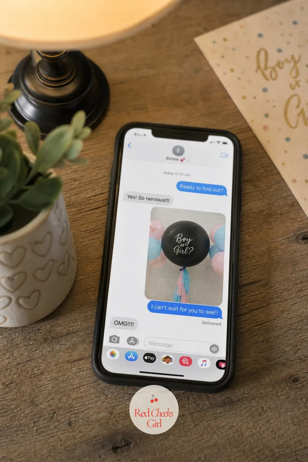 A Group Text Drop With One Photo — One photo, chosen carefully from the dozen you took, sent to the family group chat once the two of you have had an hour or