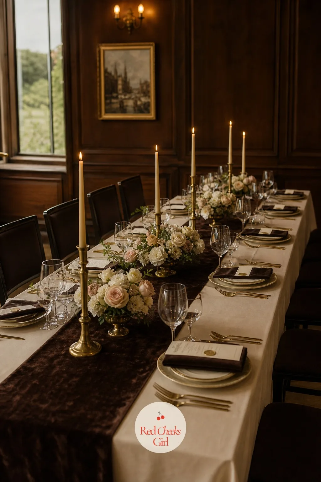 The One Long Table — Round tables scatter twenty people into four separate dinners happening in the same room. Intimate wedding ideas