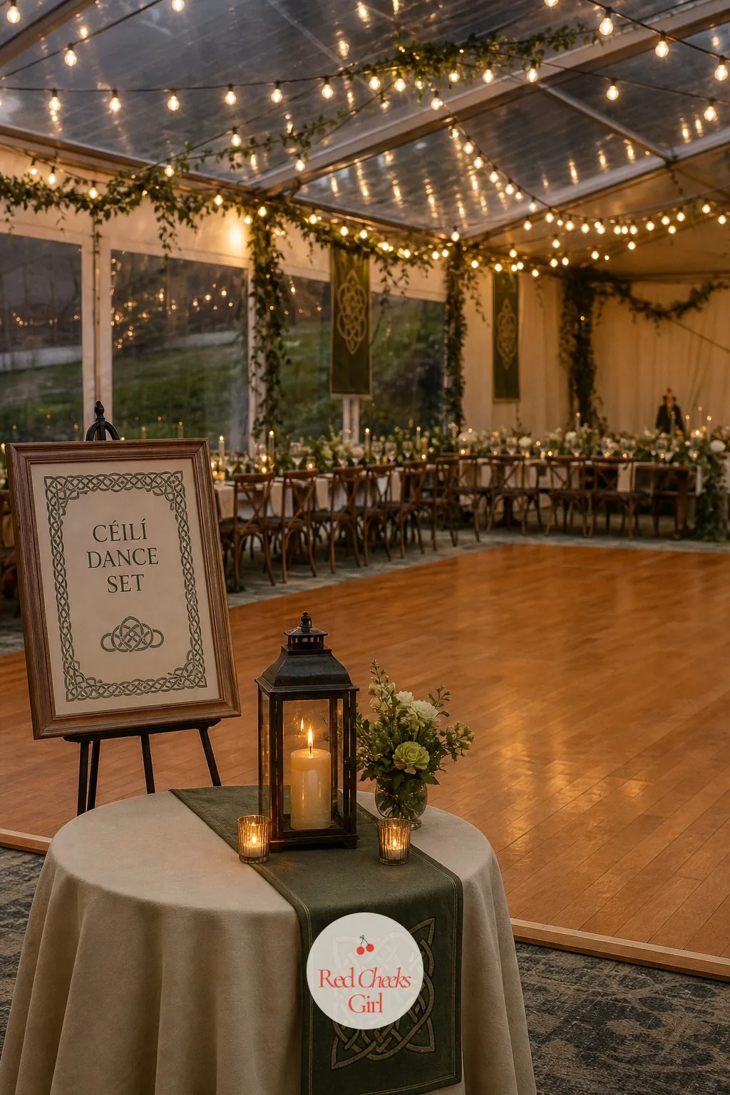 A Céilí Dance Set — She might worry a dance floor sits empty until the DJ drops something familiar. Irish wedding