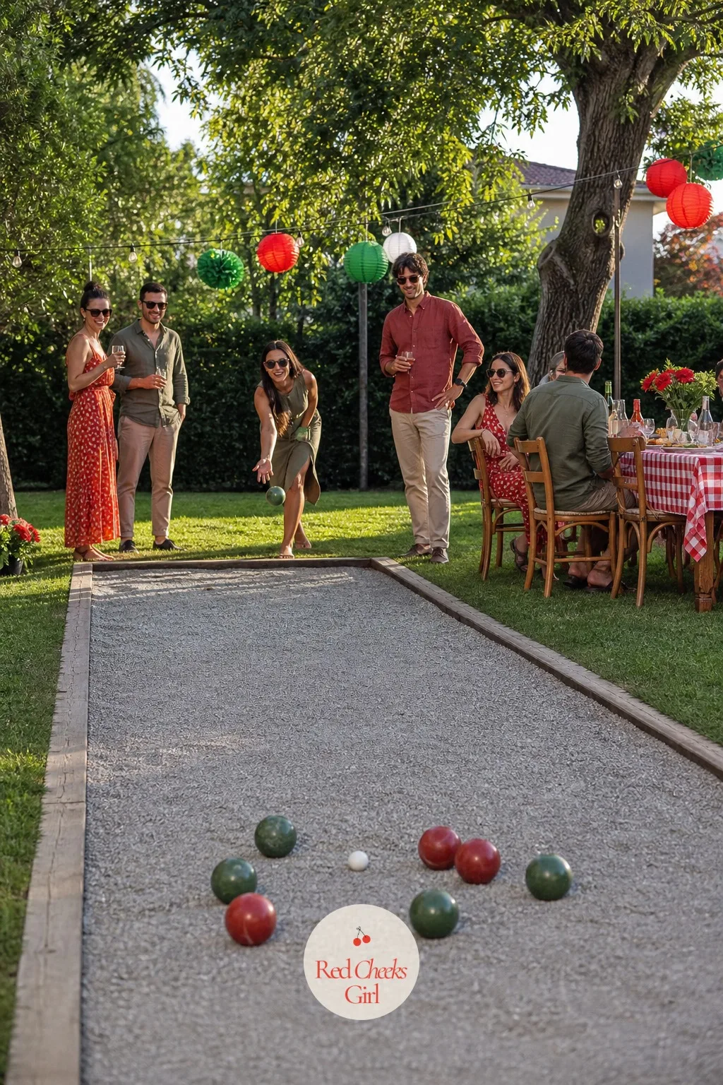 A Bocce Ball Court on the Lawn — The only game on this list that needs a patch of grass and nothing else. Italian birthday party ideas