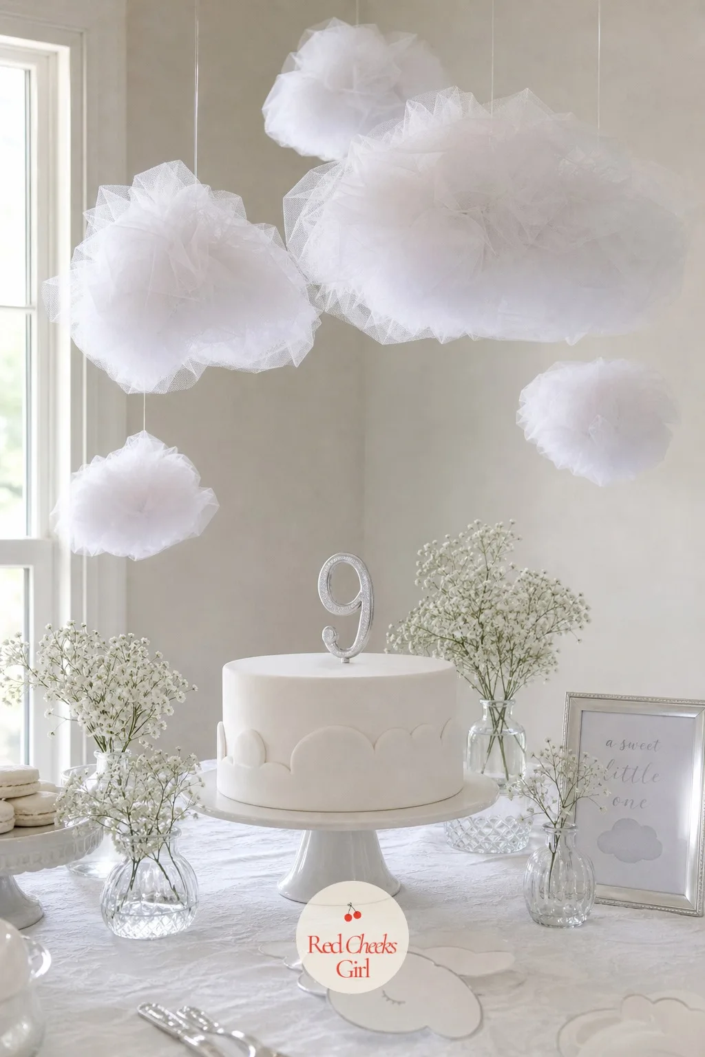 On Cloud Nine Winter White — All-white can look unfinished rather than elegant without something to catch the eye, so add texture instead of colour: a cluster