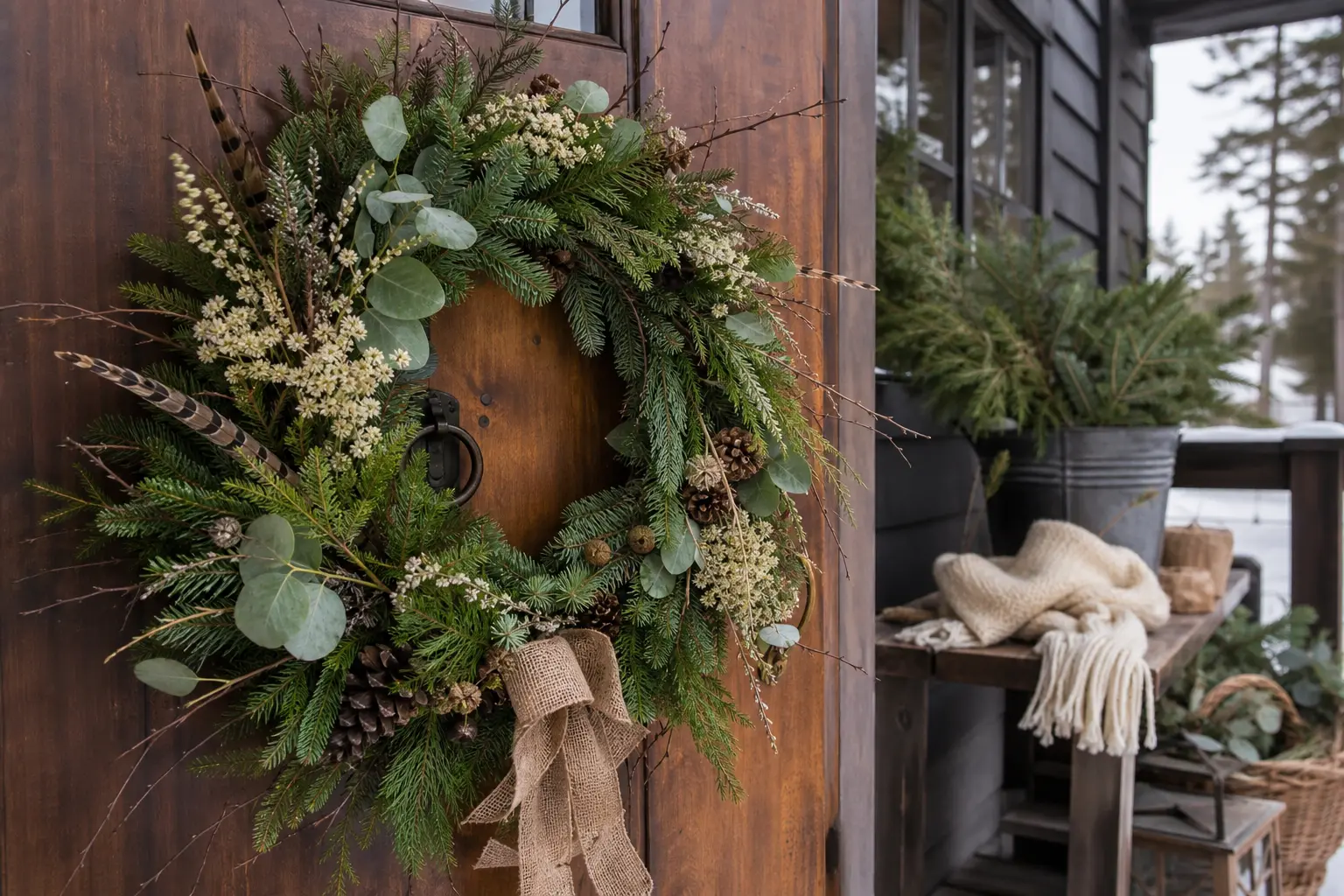 18 January Wreath Ideas to Keep Your Door Cozy After the Christmas Decor Comes Down