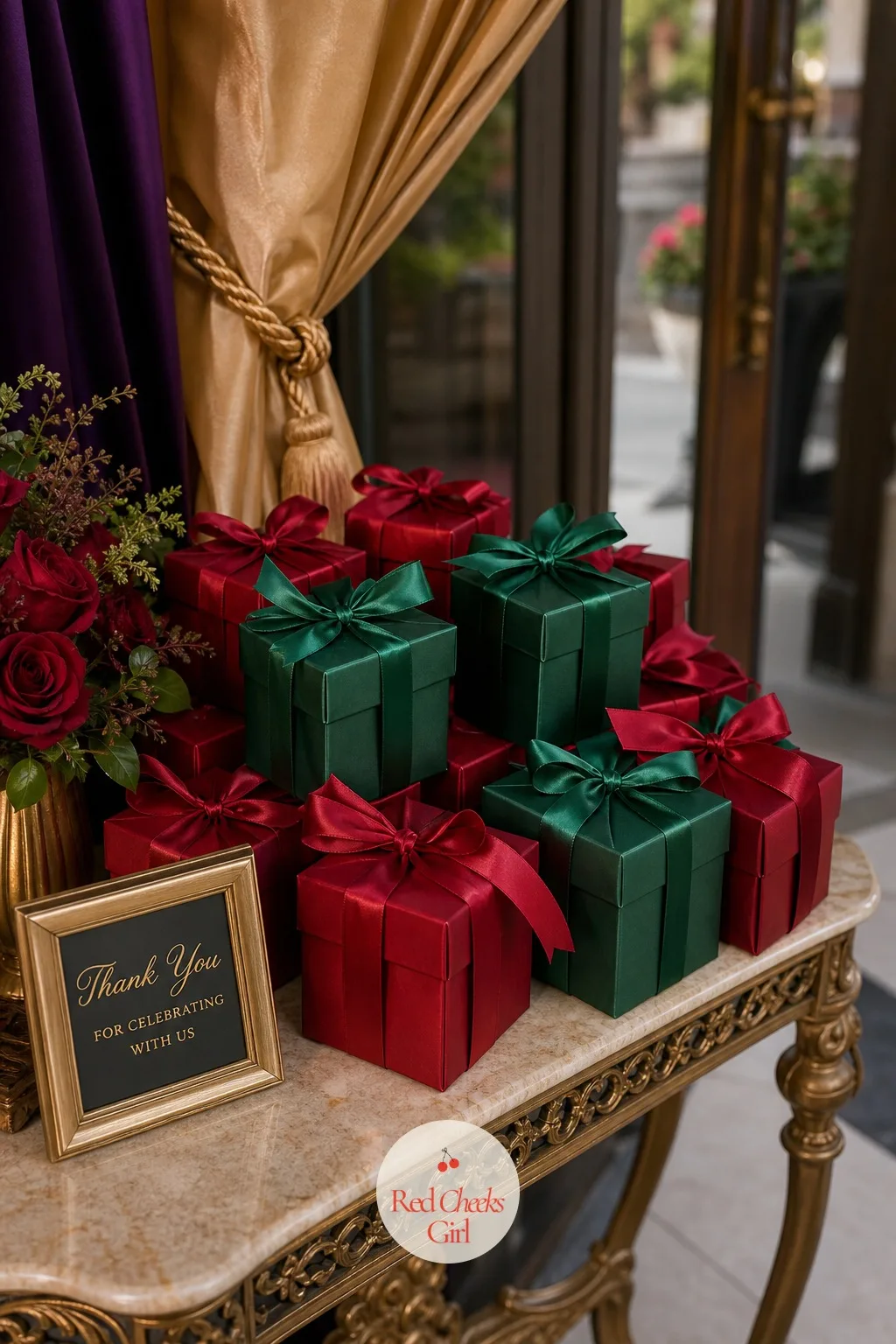 Jewel Tone Favor Boxes — Guests often leave a wedding with nothing to show they were there beyond a hangover. Jewel tone wedding decor