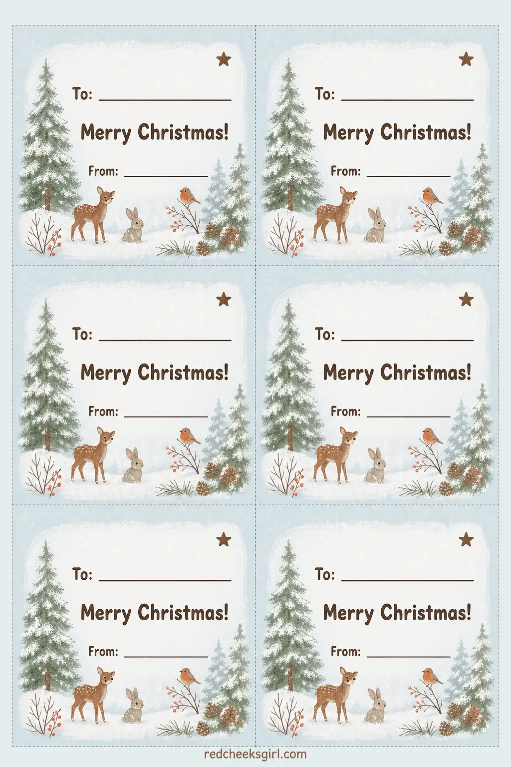 The Classroom Swap Mini Card printable sheet — Twenty five classmates cannot each get a full sheet, so this one shrinks on purpose. Kids christmas cards