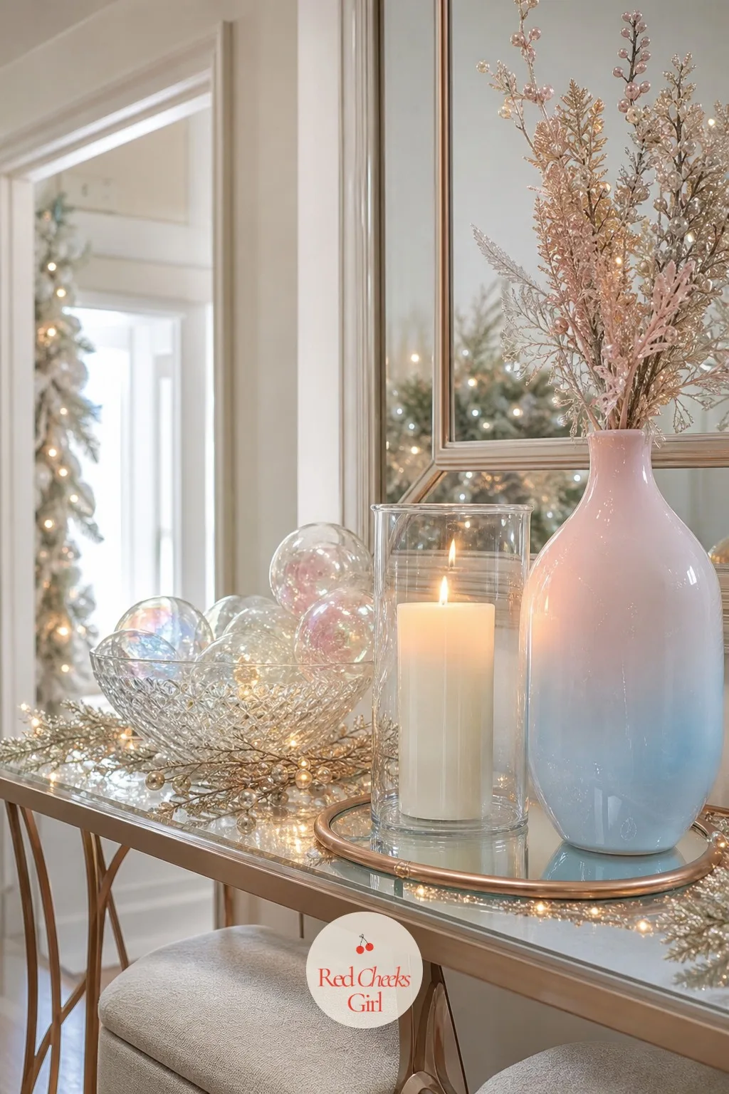The Entry Console — The little table just inside the door usually collects keys and mail and nothing else. Kpop christmas